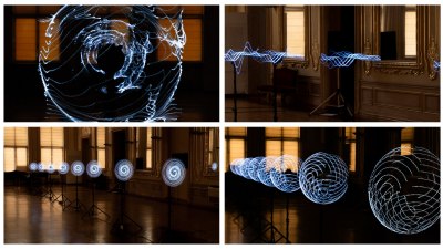 Квантовата физика и изкуството се сливат в аудиовизуална инсталация в Двореца 