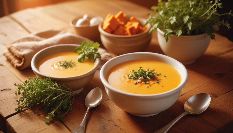 Топла крем супа от сладки картофи – идеалният уют в купичка