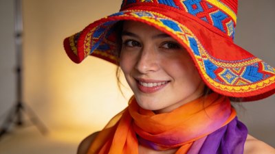 Цветни шалове и шапки през есен/зима 2013