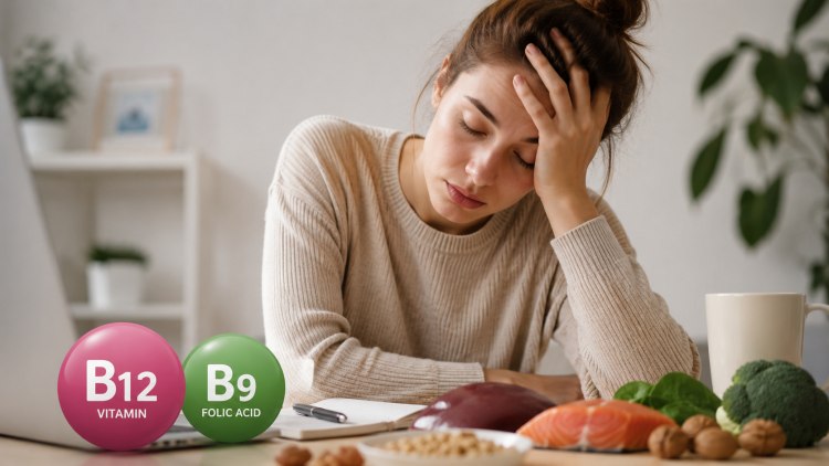 Недостигът на витамин B12 и фолиева киселина е свързан с хроничната умора