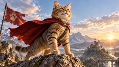Котка спасява дете от зло куче