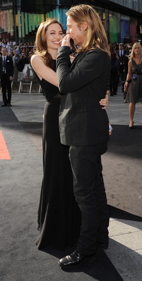 Брад Пит и Анджелина Джоли на световната премиера на Z-та
