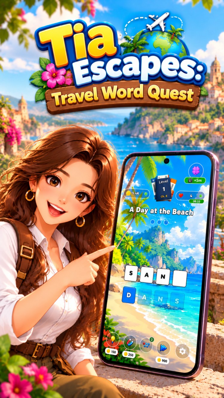 Tia Escapes: Travel Word Quest