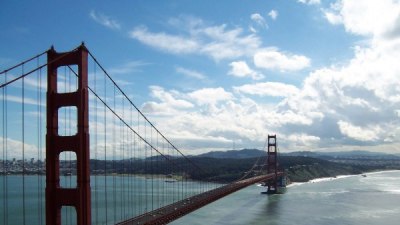 Красотата на моста Голдън Гейт в Сан Франциско